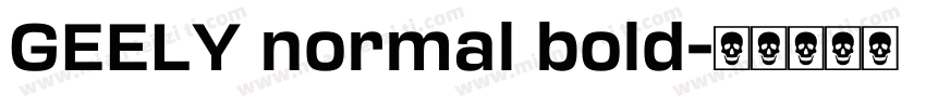 GEELY normal bold字体转换